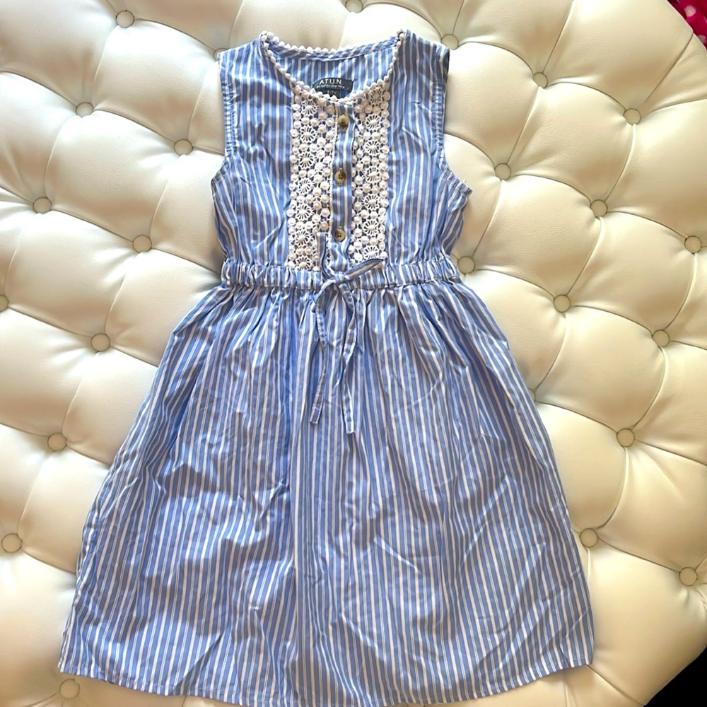 Summer Blue pin striped light dress